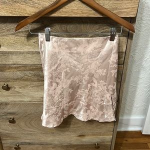 Princess polly satin floral skirt